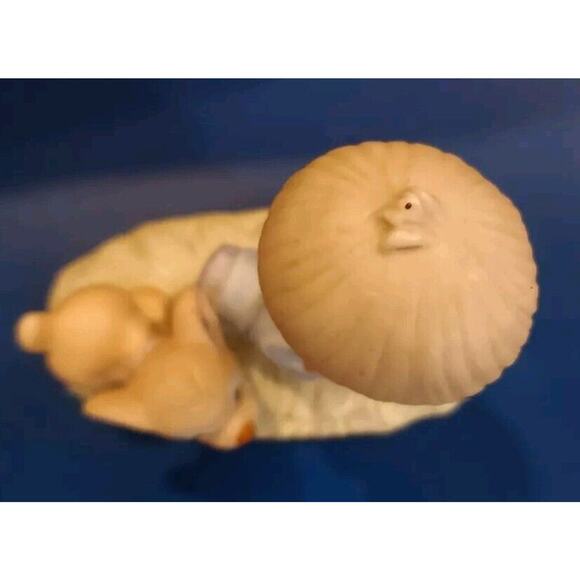 Vtg 1979 Jonathan & David Enesco Precious Moments Boy Running Dog Figurine - Picture 5 of 13